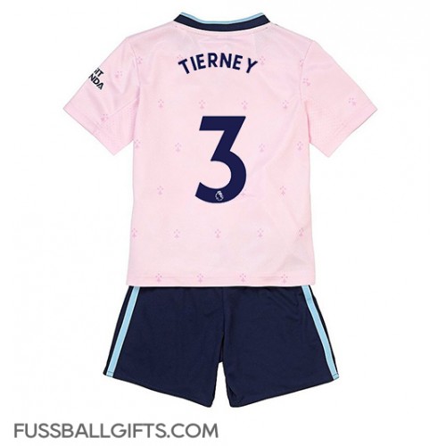 Arsenal Kieran Tierney #3 Fußballbekleidung 3rd trikot Kinder 2022-23 Kurzarm (+ kurze hosen)